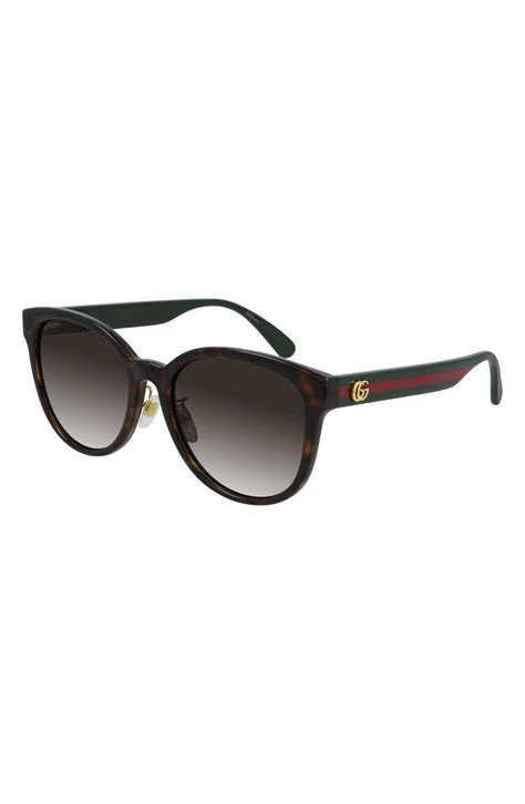 gucci women's round 56mm sunglasses|Gucci round tortoise sunglasses.